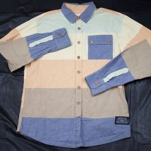Decibel Mens Long Sleeve‎ Button Front Shirt